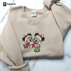 Mickey Christmas Trees Embroidered Sweatshirt | Disney Christmas Sweatshirt