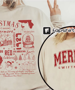 Merry Swiftmas Sweatshirt, Swiftie Merch, Swiftmas Chritsmas…