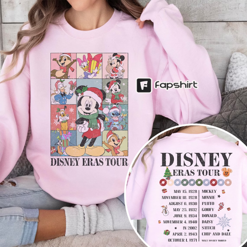 Vintage Disney Era Tour Shirt, Disney Christmas Shirt, Mickey And Friends Christmas Shirt, Christmas Shirt, Sweater, Hoodie, Christmas Gifts