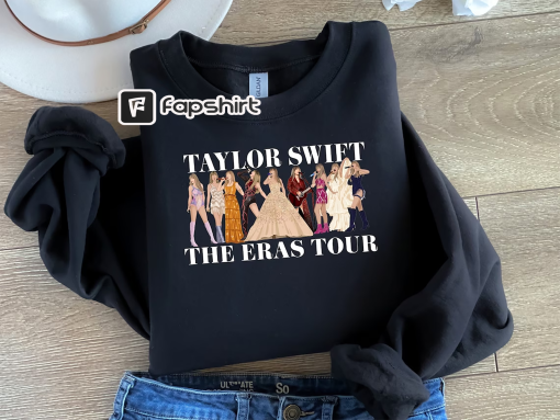 Vintage Vibe Taylor Swiftie Sweatshirt – Swiftie Fandom Apparel – The Eras Tour Cozy Concert Wear – Limited Edition Sweatshirt