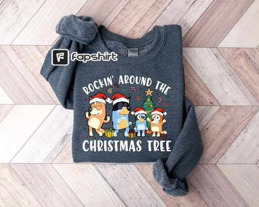 Christmas Sweatshirt, Rockin Around The Christmas Tree Shirt, Christmas Shirt, Christmas Tree Sweatshirt, Funny Christmas Hoodie