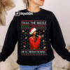 Funny Snoop Dogg Ugly Christmas Sweater | The Nizzle Before Chrismizzle Xmas Sweatshirt | Snoop Dogg Ugly Christmas Sweater