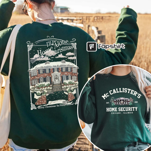 McCallister Home Security Christmas Sweatshirt, Home Alone Sweatshirt, Christmas Movie Sweatshirt, Christmas Shirt, Christmas Gift