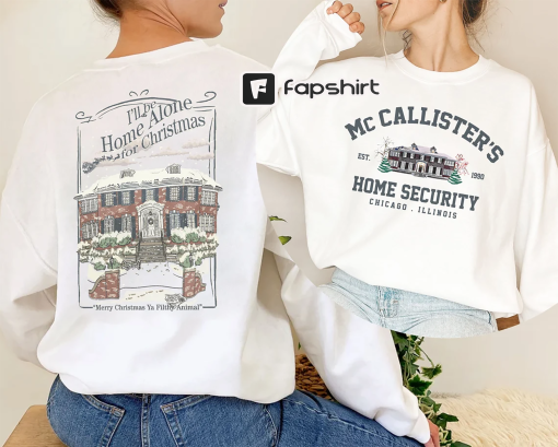 McCallister Home Security Christmas Sweatshirt, Home Alone Sweatshirt, Christmas Movie Sweatshirt, Christmas Shirt, Christmas Gift