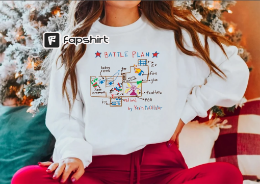 Christmas Sweatshirt, Christmas Movie Long Sleeve Tees, Battle Plan Hoodie, Funny Sweatshirt, Christmas Plan Graphic Hooded