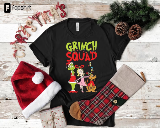 Grinch Squad Shirt, Retro Christmas Shirt, Merry Grinchmas Shirt, Cute Grinchmas Shirt, Funny Christmas Shirt, Vintage Christmas Shirt