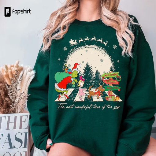 Vintage Merry Grinchmas Sweatshirt, Whovillee University Christmas, Grinch Christmas Shirt, Grinchmas Shirt, Merry Christmas Gift Shirt