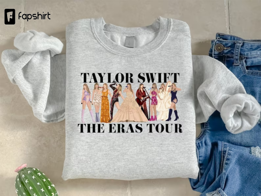 Vintage Vibe Taylor Swiftie Sweatshirt – Swiftie Fandom Apparel – The Eras Tour Cozy Concert Wear – Limited Edition Sweatshirt