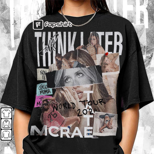 Tate McRae The Think Later World Tour 2024 Tour Shirt, Tate McRae Fan Shirt, Tate McRae 2024 Concert Shirt, Fan Gift Unisex