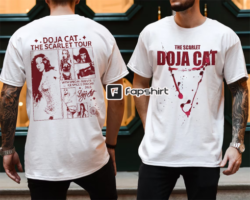 Vintage Doja Cat The Scarlet Tour Sweatshirt, 2023 Tour With Special Guests T-Shirt, Doja Cat Rapper Merch, Music Concert Tee, Gift For Fan