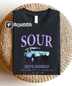 Olivia Rodrigo Sour Car T-Shirt, Olivia Rodrigo…