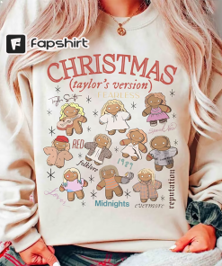 Taylor Gingerbread Christmas Sweatshirt, Merry Swiftmas TS…