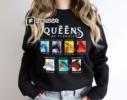 Queen Of Pyrrhia Wings of Fire Clothing, Bookish Shirt, Moonwatcher Shirt, Darkstalker Tee, Rainwings Dragon Shirt, Dragons Gift