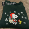 Embroidered Gingerbread Man Sweatshirt – Cozy Holiday Winter Fashion – Christmas Jumper – Festive Apparel – Unisex Xmas Top