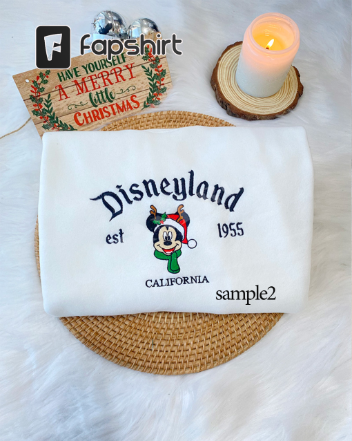 Mickey & Minnie (Disney Land) – Embroidered Shirt