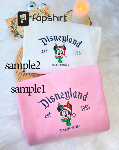 Mickey & Minnie (Disney Land) – Embroidered Shirt