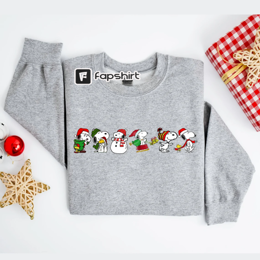 Christmas cartoon dog sweatshirt Snoopy shirt kawaii Christmas sweater snoopy Christmas sweatshirt christmas gifts charles and the snoopy