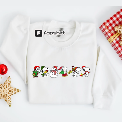 Christmas cartoon dog sweatshirt Snoopy shirt kawaii Christmas sweater snoopy Christmas sweatshirt christmas gifts charles and the snoopy