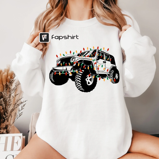 American Offroad Sweatshirt Offroad Forest Shirt Christmas Crewneck Suv Sweater US Offroad 4WD Offroad Shirt Jeep Christmas Shirts