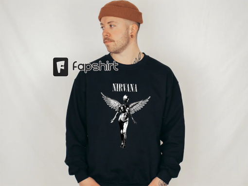 Vintage Nirvana Angel Sweatshirt, Retro nirvana band unisex Hoodie, music lover’s Sweatshirt, Gift for Her, Unisex Hoodie