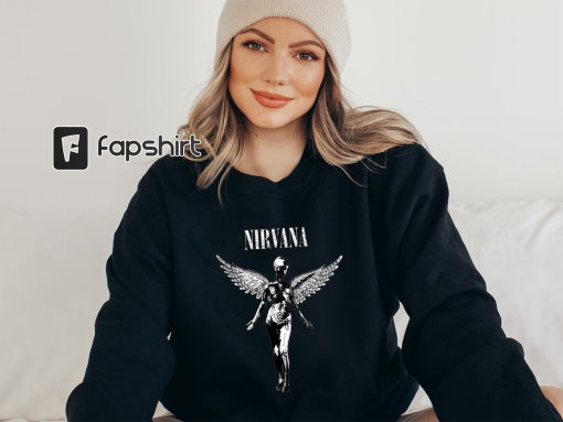 Vintage Nirvana Angel Sweatshirt, Retro nirvana band unisex Hoodie, music lover’s Sweatshirt, Gift for Her, Unisex Hoodie