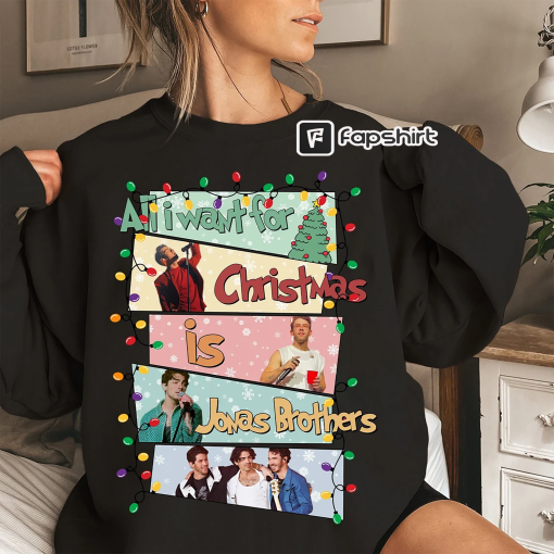 Christmas Jonas Brothers Shirt, Jonas Brothers Tour Shirt, Concert 2023 Retro Unisex Gift, Jonas Brothers Shirt, Xmas Jonas Brothers shirt