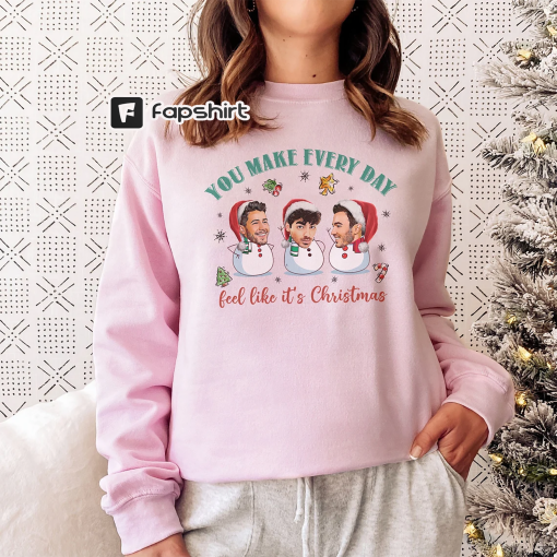 Jonas Brothers Christmas Shirt, Retro Jonas Brothers Merch, Jonas Brothers Album Sweatshirt, 5 Albums 1 Night, Jonas Tour 2023, Music Lover