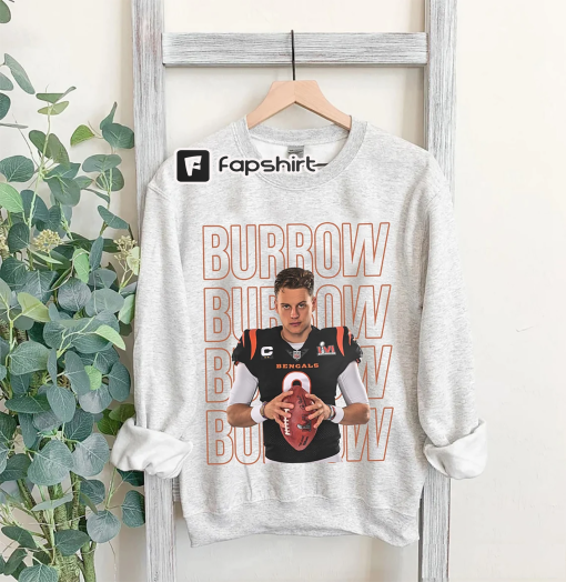 Joe Burrow Sweatshirt, Joe Burrow Sweatshirt, Joe Burrow Crewneck, America Football Sweatshirt, Football Fan Gifts,Bengals Sweatshirt