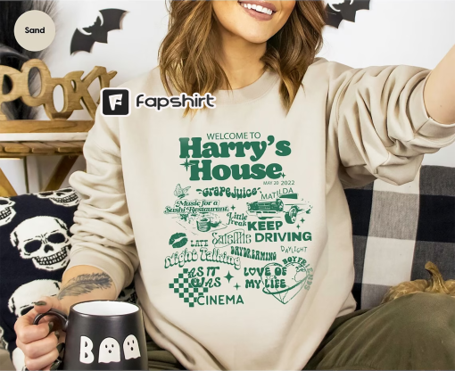 Retro Harrys House Sweatshirt,Harrys House Track List TShirt,Gifts for Her,Vintage Harry Album Sweatshirt,Music For A Sushi Restaurant