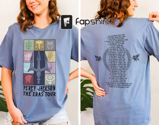 Percy Jackson and the Olympians Eras Tour Shirt, Rick Riordan Bookish Shirts, Greek Mythology Shirt, Booktok Book Lover Gifts