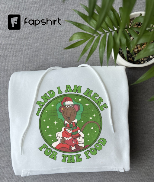 The Muppets Christmas Carol Rizzo the Rat I Am Here For The Food Shirt, Disney Mickey’s Very Merry Xmas Tee, Disneyland Holiday Family Gift