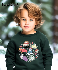 Christmas cars, Kids crewneck sweater