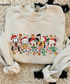 Christmas Mickey and Friends Sweatshirt, Disneyland Christmas…