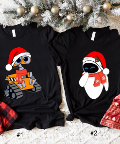 Wall-E and Eve Christmas Shirts, Wall-E and…