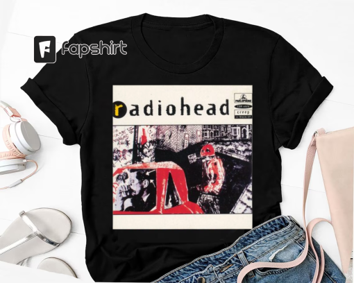 Radiohead vintage shirt, Vintage style 90s Gift for men, Radiohead Graphic Tshirt, Vintage Band Tee, 90s Band Tshirt