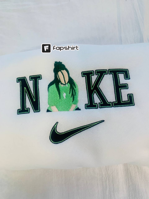 Billie Eilish Unisex Embroidered Shirt Green, Billie Eilis Lover, Billie Eilis Sweatshirt, Singer Gift, Billie Eilis Concert Hoodie