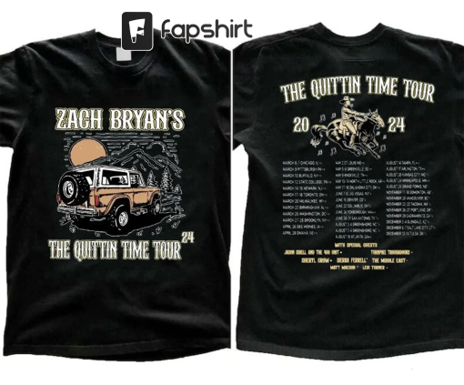 The Quittin Time 2024 Tour Shirt, Country Music Singer, American Heartbreak Shirt