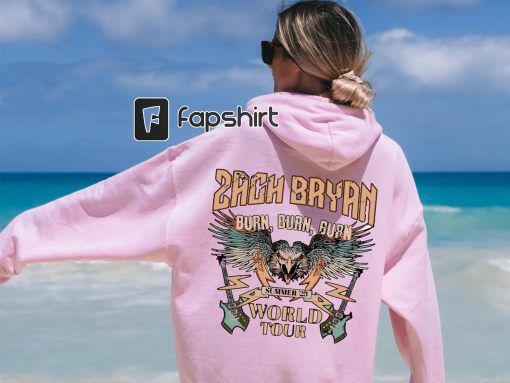 Zach Bryan Front and Back Printed Sweatshirt,Find Someone Who Grows Flowers In The Darkest Parts Of You,American Heartbreak Tour Hoodie A756