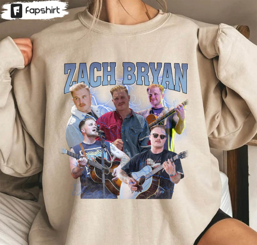 American Heartbreak Tour Shirt, Zach Bryan Trendy Crewneck Unisex T-shirt