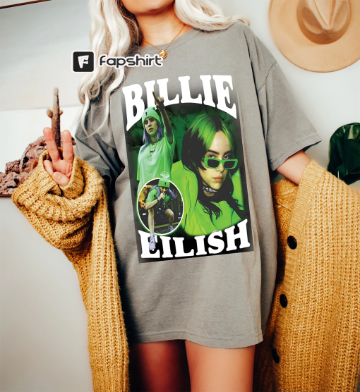 Billie Eilis Green T-shirt, Billie Eilis Lover, Billie Eilis Sweatshirt, Billie Eilis Poster, Singer Gift, Billie Eilis Concert Hoodie, tees