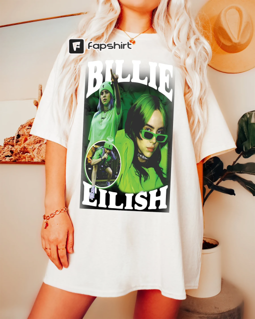 Billie Eilis Green T-shirt, Billie Eilis Lover, Billie Eilis Sweatshirt, Billie Eilis Poster, Singer Gift, Billie Eilis Concert Hoodie, tees