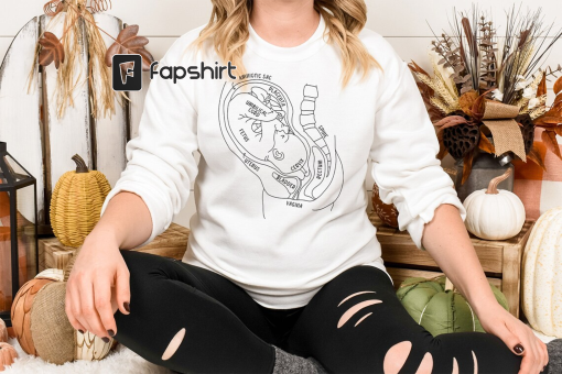 Pregnancy Anatomy Shirt, Fetus In Utero, Future Midwife Shirt, OBGYN, Nursing Student, Obstetrics Nurse, Medical Shirt, Expecting Mom