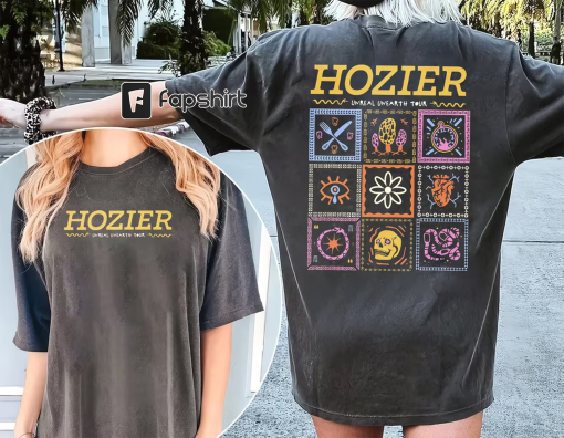 Hozier Tour 2023,Unreal Unearth Tour 2023 Merch 2side graphic shirt, 90s Rap Music Shirt 2 Sides, Bootleg Vintage, Hozier 90s Rap shirt