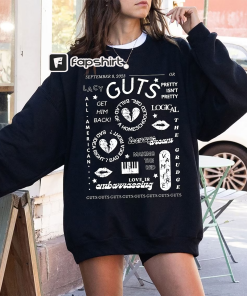 Retro Guts Album Song Olivia Rodrigo Shirt,…