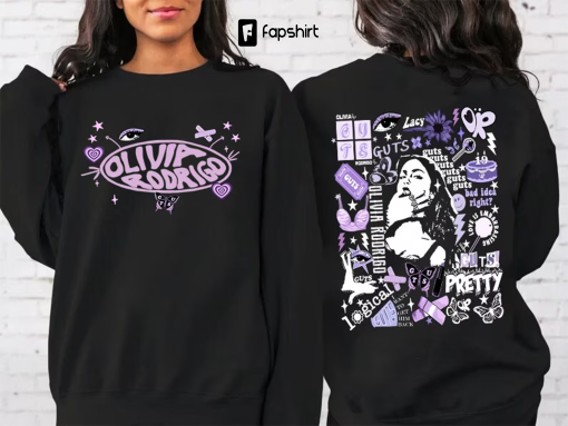 Olivia Rodrigo Hoodie Guts World Tour 2024 Sweatshirt, GUTS Art Print Women Hoodie, Guts Tour 2024 Shirt, Olivia Rodrigo Concert Shirt