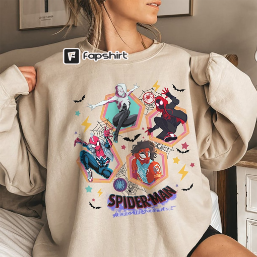 Vintage Spider man Sweatshirt, Spider Punk Sweatshirt, Spider Man Across the Spider-Verse Shirt, Marvel Shirt, Marvel Fan Gift Shirt