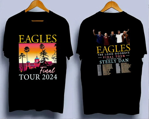 The Eagles 2024 Tour Shirt, Eagles Long Goodbye Tour 2024 Unisex Shirt, The Eagles Band, The Eagles 2024 Tour Shirt, 2024 Tour Fans Shirt