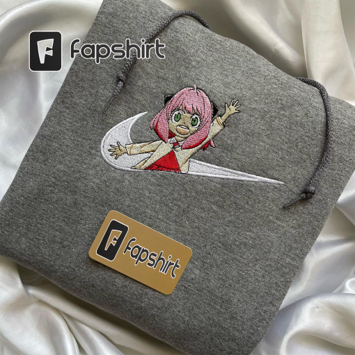 Anime Spy x family Embroidered Sweatshirt, Anya Custom Embroidered Sweatshirt/Hoodie, Anime Gift, Manga Fan