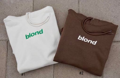 Blonde Brown Frank Ocean Sand cotton hoodie with blonde