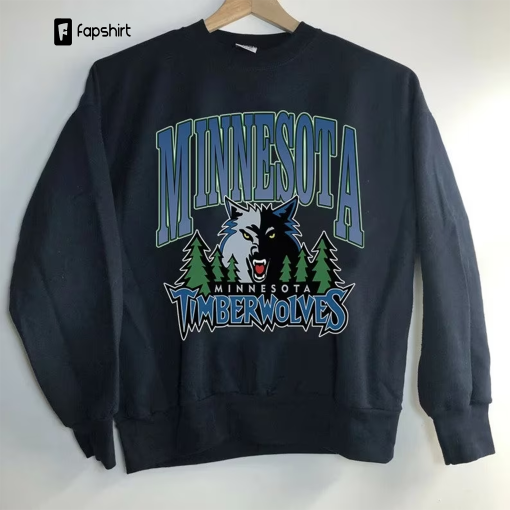 Vintage Minnesota Basketball Crewneck Sweatshirt \ T-Shirt, Retro NBA Minnesota Basketball T-Shirt, Unisex T-shirt Sweater Hoodie